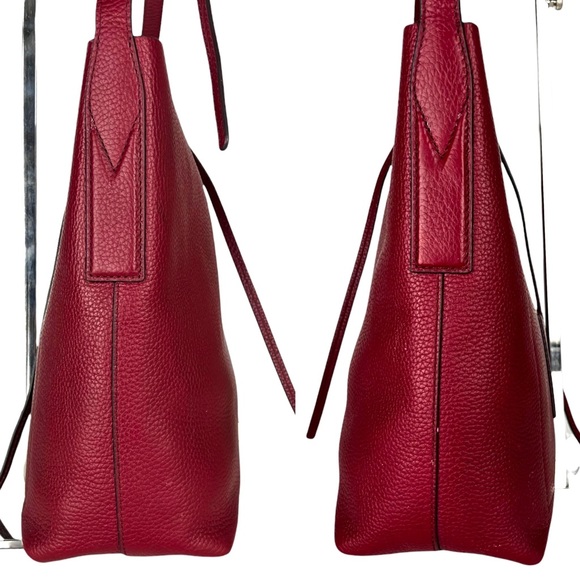 Michael Kors Maroon Junie Messenger Bag - Picture 7 of 13